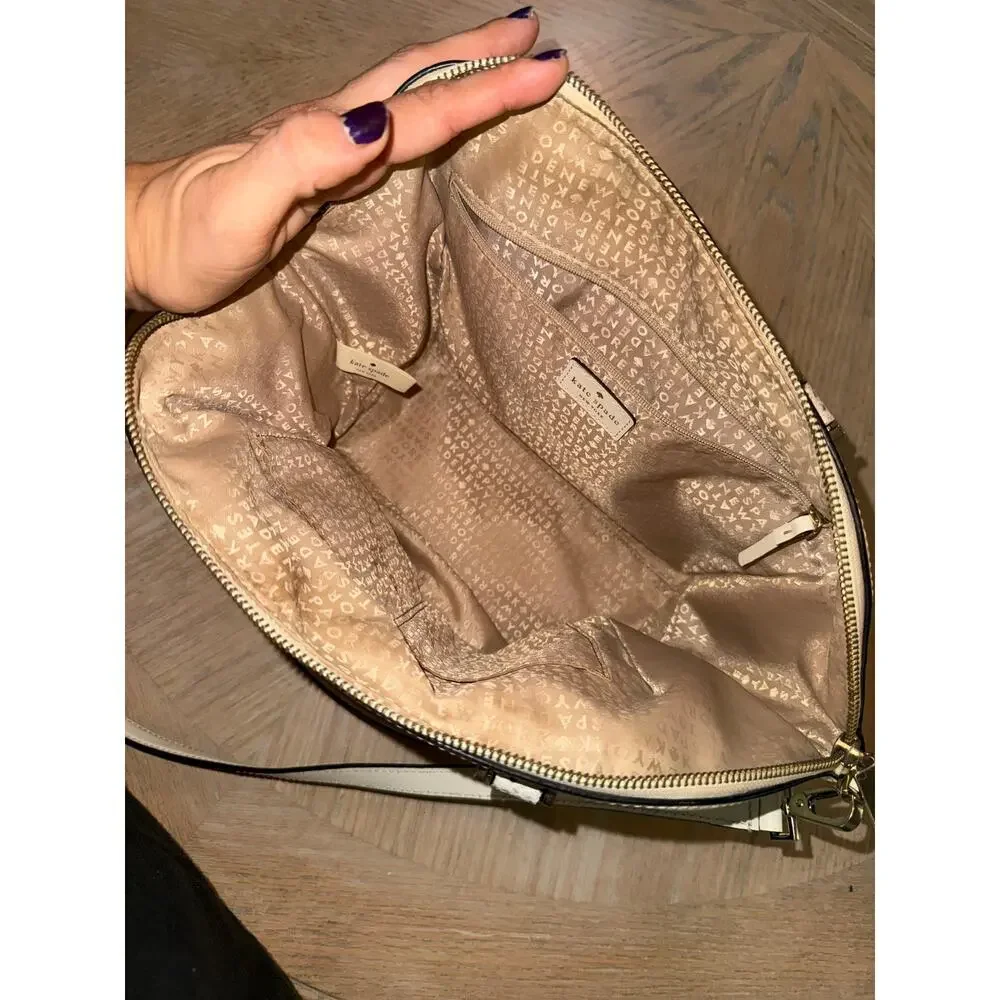 Kate Spade Savannah Parliament Square (Cement/Natural Snake) smooth leather bag - Picture 4 of 14